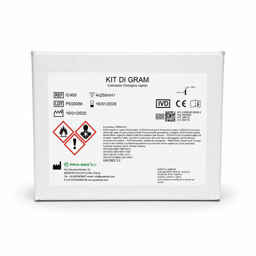 Färbelösungs-Reagenzkit - IC400 - Pro-Eko Srl - für Mikrobiologie / Bakterien