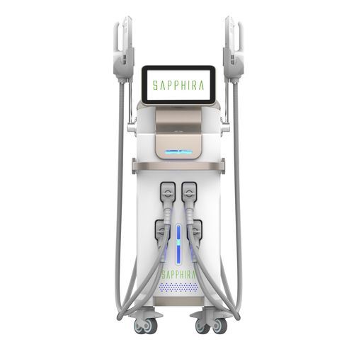 Body-Contouring-Gerät mit elektrischer Muskelstimulation - VELOX PRO X - SAPPHIRA - auf Wagen