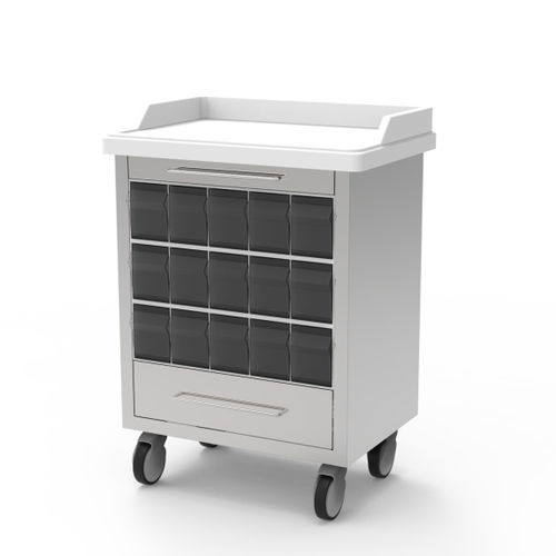 Medizinischer Wagen - AVIOR GMBH - für sterile Materialien / für Medikamente / zur Medikamentenausgabe