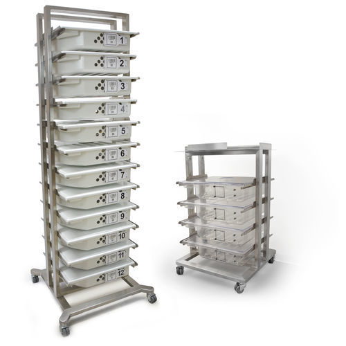 Halter für Endoskope - LINEA RACK™ - Medical Devices Group Srl - Lager / mobil / auf Rollen