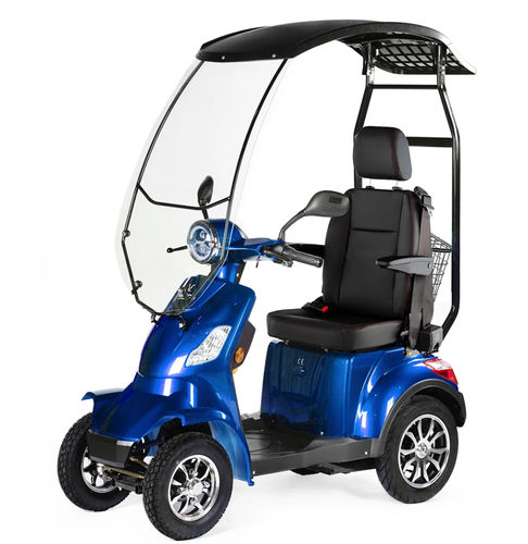 Elektrisches Elektromobil - FASR-CAP-BLU - Veleco - mit 4 Rädern / mit Korb / mit Kabine