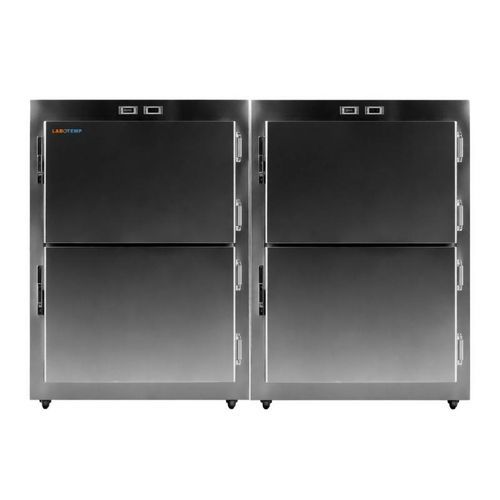 Leichenkühlzelle / 4 Körper - MOR-07 - Labotemp Systems - mit Frontöffnung / auf Rollen / mit Tür