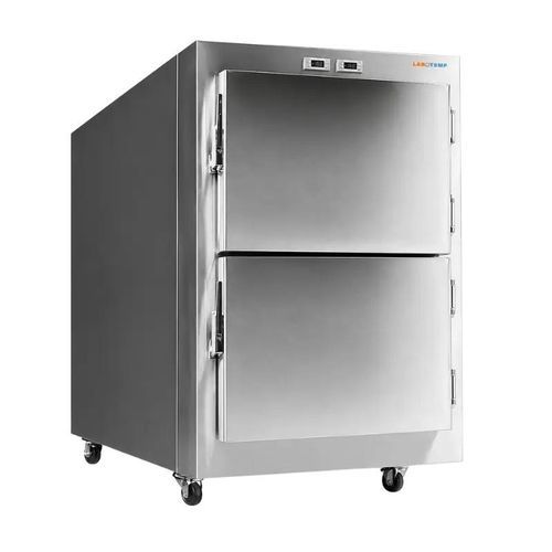 Leichenkühlzelle für Leichentragen - MOR-11 - Labotemp Systems - 2 Körper / mit Frontöffnung / auf Rollen