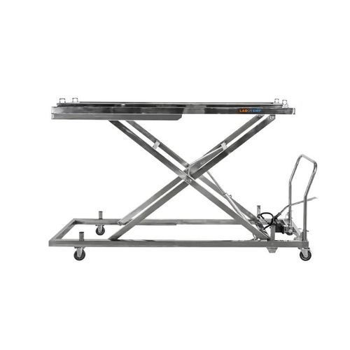 Transfer-Leichentransportwagen - LMT-02 - Labotemp Systems - Umschlag / höhenverstellbar / Lager
