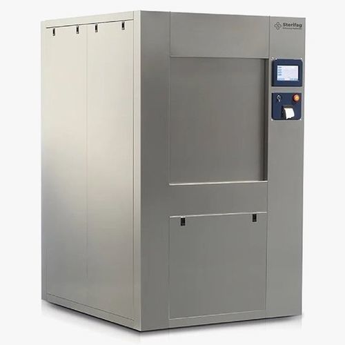 Sterilisator für die zentrale Sterilisierungsabteilung - SF-SLIDINGDOORSTE-094 - STERIFAG - für Krankenhaus / Dampf / vertikal