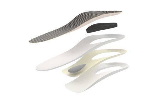 Orthopädische Einlegesohlen / Fersenkissen - WSN P+P+FS (HEEL PAD) - KINGMED - Längsgewölbestütze / Quergewölbestütze / mit Fußsohlenkissen