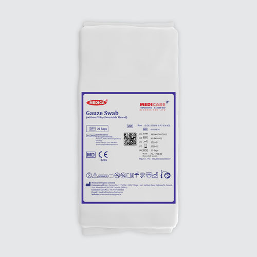 Baumwolle-Mullkompresse - Medica  - Medicare Hygiene Ltd., - steril / absorbierend