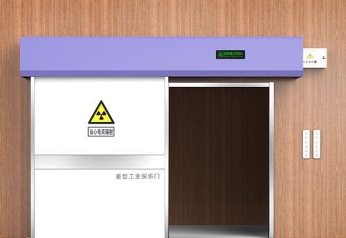 Tür mit Abschirmung - Shandong Hongxinyu Medical Technology Co., Ltd. - für Krankenhaus / für Zyklotrone / Schiebe