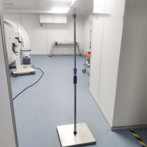Bodenstehender Infusionsständer - Shandong Hongxinyu Medical Technology Co., Ltd. - 2 Haken / Edelstahl / IRM kompatibel