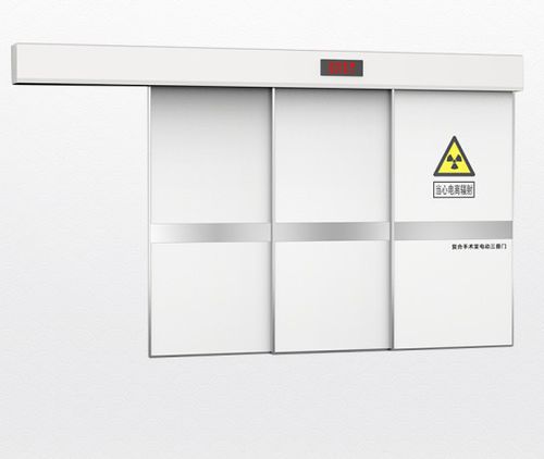 Servicetür - triple - Shandong Hongxinyu Medical Technology Co., Ltd. - hermetisch dicht / Röntgen / für Krankenhaus