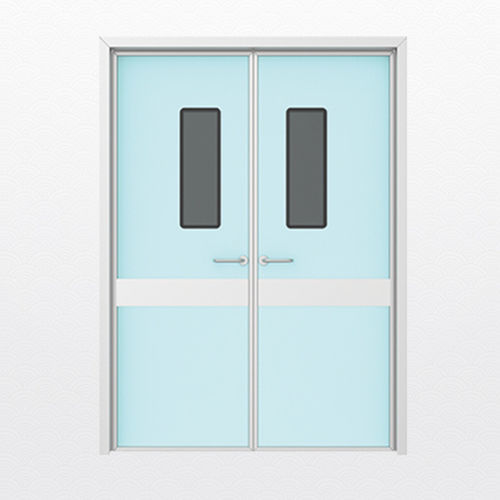 Luftdichte Tür - Shandong Hongxinyu Medical Technology Co., Ltd. - für OP-Bereich / schwing / Aluminium