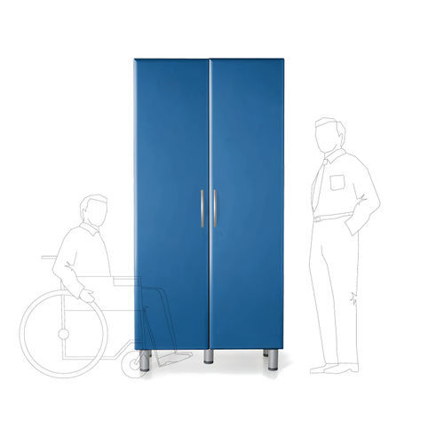 Abstellschrank - TECNOS SRL - mit Tür / ABS / blau
