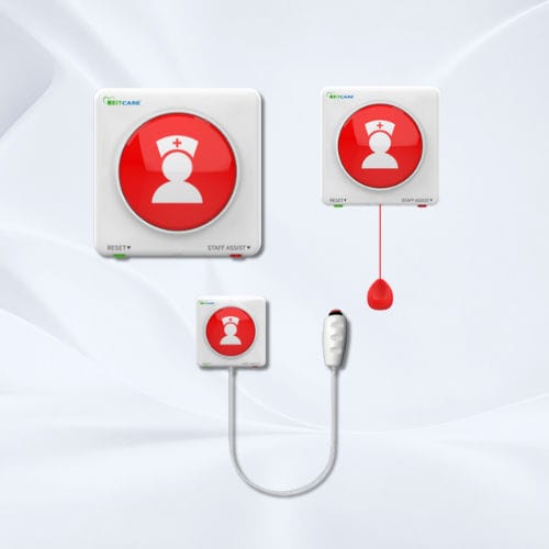 Schwesternrufsystem für Badezimmer - WLS-PB2-HS1 - BitCare SG - Betten / Handgerät / Panik-Taste