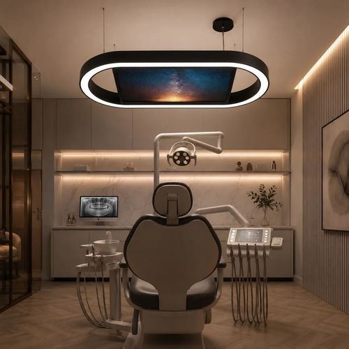 Einbaubeleuchtung - EVO Oval Media 90 - EVO-MED (marque EVO-LIGHT) - Hänge / deckenmontiert / für OP-Bereich