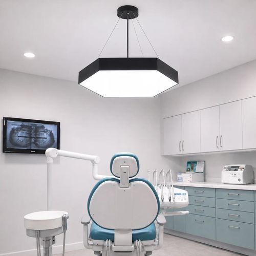 Deckenmontierte Beleuchtung - Hexa Disc - EVO-MED (marque EVO-LIGHT) - für Zahnarztpraxis / LED / homogen