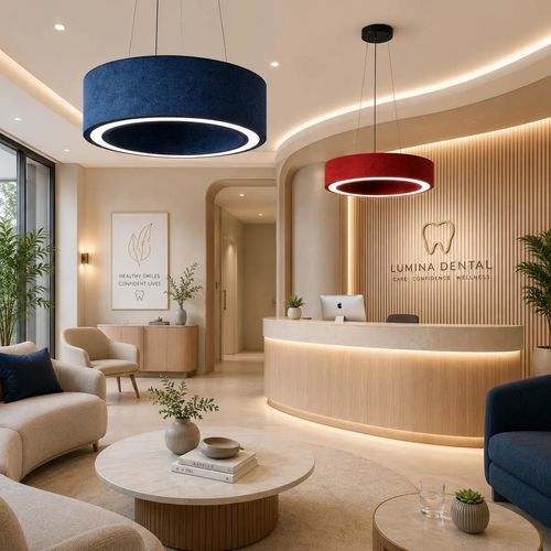 Hängebeleuchtung - EVO Acoustic - EVO-MED (marque EVO-LIGHT) - für zahnärztliche Einrichtung / LED