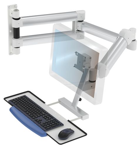 Knickarm-Tragarm - K-21216 - S.I.C Entwicklungs- und Vertriebs GmbH - drehbar / erweiterbar / für Monitor
