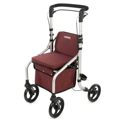Rollator mit 4 Rädern - Lett Go - ADEENE INVEST, S.L.U.–CARLETT - Aluminiumrahmen / mit Sitz / zusammenklappbar