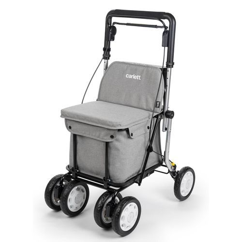 Rollator / 6 Räder - Comfort Assist - ADEENE INVEST, S.L.U.–CARLETT - Aluminiumrahmen / mit Sitz / zusammenklappbar