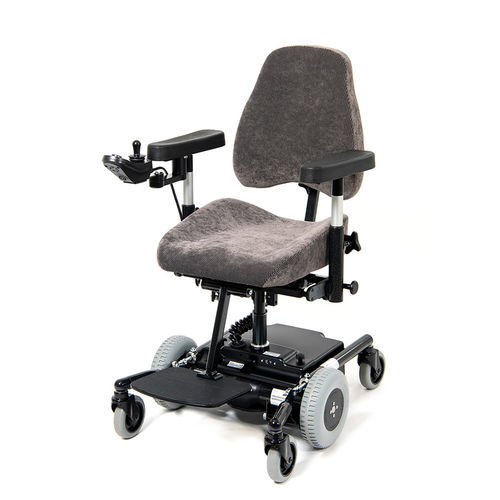 Elektrischer Rollstuhl - REAL 6100 PLUS - Mercado Medic Deutschland GmbH - für den Innenbereich / höhenverstellbar / mit Stehfunktion