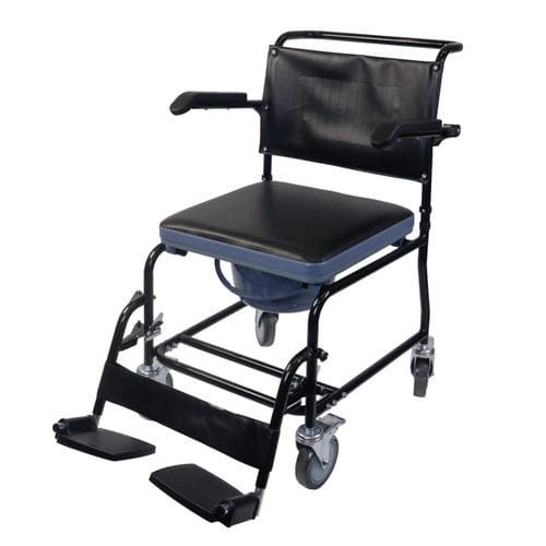 Garderobenstuhl für Personen mit eingeschränkter Mobilität - 2230 - WALKING STICKS INT. S.L. - mit Armlehnen / auf Rollen / mit Eimer