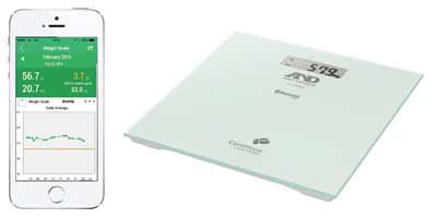 Elektronische Personenwaage - UC-352BLE - A&D Company, Limited - kompakt / kabellos