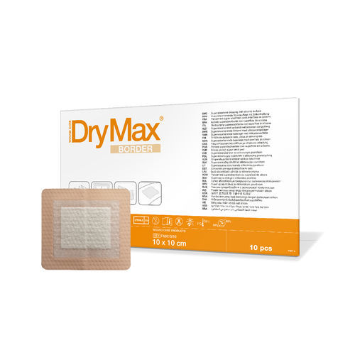Silikon-Polsterbinde - DryMax Border - Absorbest - steril / atmungsaktiv / wasserdicht