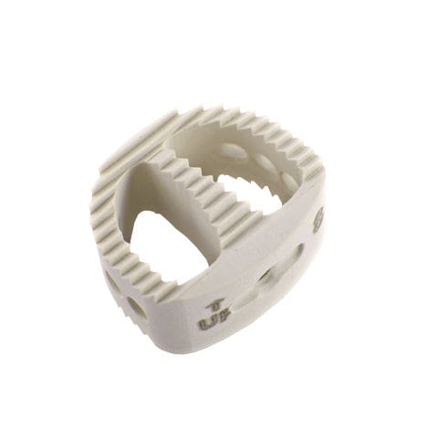 HWS-Zwischenwirbelimplantat - 70-7401 - Ackermann Instrumente - ventraler Zugang / aus PEEK / mit Zervikalknochenplatte