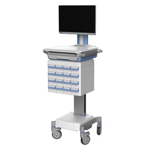 Medizinischer Wagen - AMiS-850C - ADVANTECH - für Medikamente / Transfer / für Humanmedizin