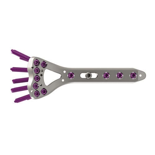 Kompressionsplatte für Radius - 11-41 series - AF Medical   - distal / mit Verriegelung / Titan