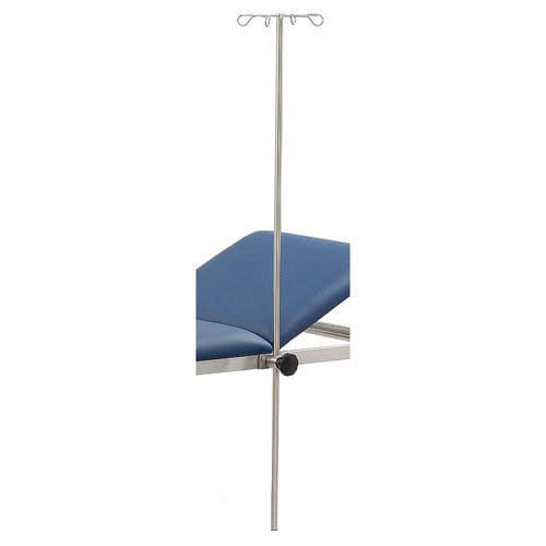 Schienenmontierter Infusionsständer - INF-1720/VA - AGA Sanitätsartikel - 4 Haken / Edelstahl