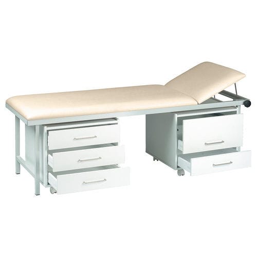 Krankenhausschrank - SW-470 series - AGA Sanitätsartikel - mobil / weiß / 2 Schubladen