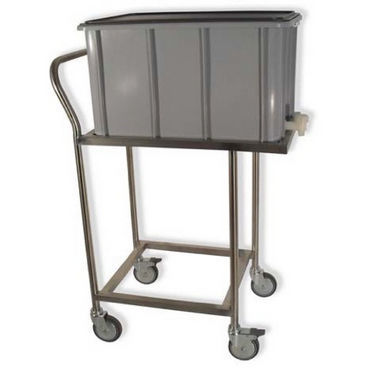 Medizinischer Wagen - Agencinox - für sterile Materialien / für Transport / Edelstahl