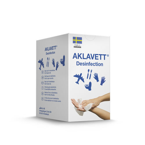 Feuchte Reinigungstücher / für die Handhygiene - AKLAVETT® - AKLA - 30er-Packung