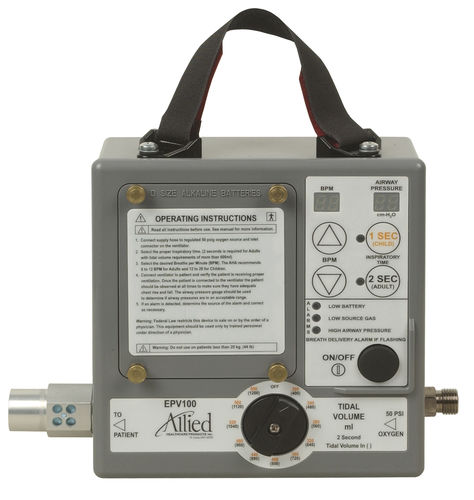 Notfallbeatmungsgerät - EPV100  - Allied Healthcare Products - tragbar