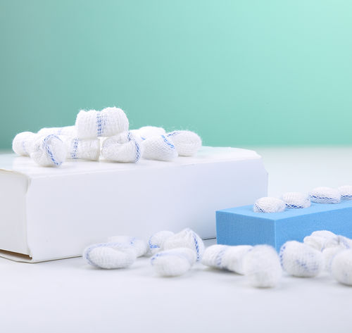 Polyester-Schlinggazetupfer - Allmed Medical Products   - Baumwolle / Viskose / absorbierend