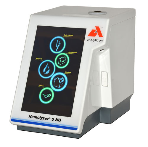 Automatisches Hämatologie-Analysegerät - Hemolyzer 5 NG - Analyticon Biotechnologies GmbH - für Krankenhaus / Tisch / 27 Parameter