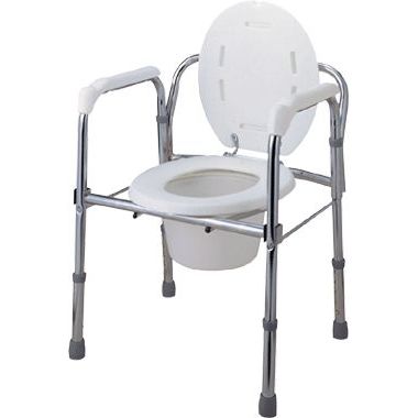 Garderobenstuhl mit Armlehnen - APC-7100 - Apex Health Care - mit Eimer / Toilette / zusammenklappbar