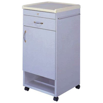 Nachttisch auf Rollen - APC-8036 - Apex Health Care - mit Schubladen / Schrank