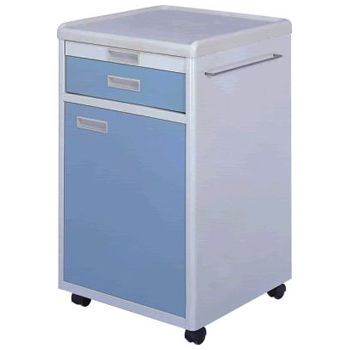 Nachttisch auf Rollen - APC-8038 - Apex Health Care - mit Schubladen / Schrank
