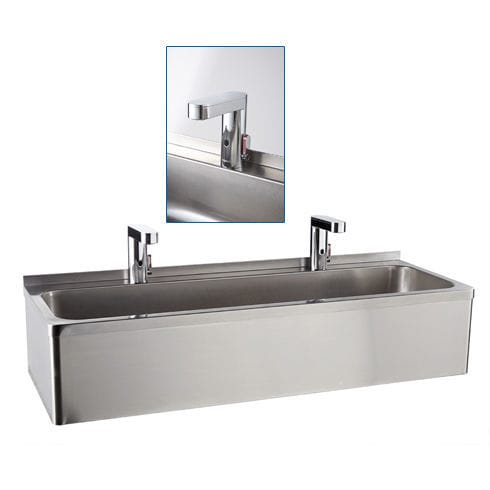 Medizinischer Spüle - ARCANIA DEPARTMENT SOFINOR - Labor / 2 Stationen / Edelstahl