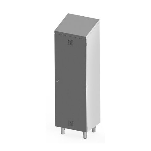 Schrank mit Schwingtür - MAC - ARCANIA DEPARTMENT SOFINOR - Edelstahl / mit 2 Türen