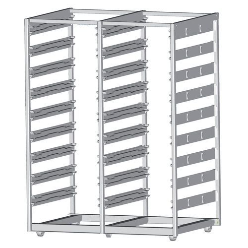 Modulares Regal - SY 5020/2 - Alvi - für Behälter / offene Bauweise / vergittert