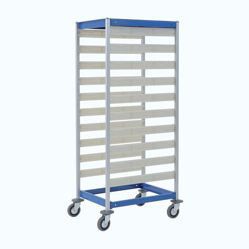 Medizinischer Wagen - 3430 QR - Alvi - für Sterilisationscontainer / für Transport / offene Bauweise