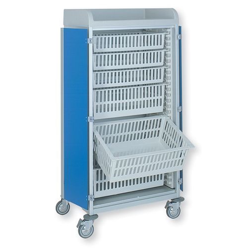 Medizinischer Wagen - 3955/3 CR  - Alvi - Mehrzweck / Pflege / anodisiertes Aluminium