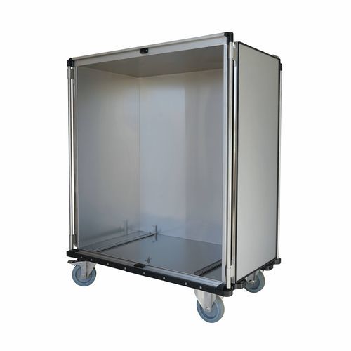 Multifunktionsschrank - SY 8000 2B - Alvi - auf Rollen / Edelstahl
