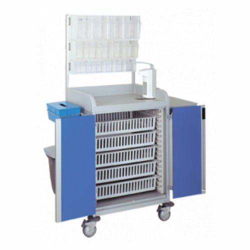 Medizinischer Wagen - 3955 CR  - Alvi - Mehrzweck / Pflege / anodisiertes Aluminium
