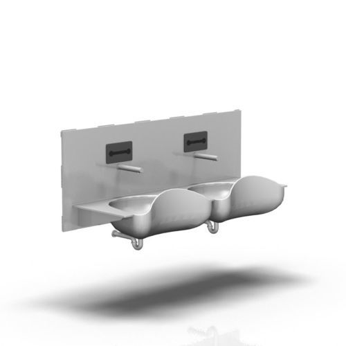Waschbecken für OP / 2 Stationen - 2-094-2 - ALVO Medical - Edelstahl