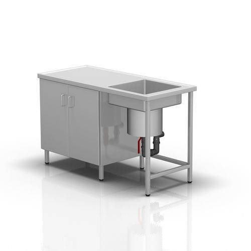 Gipstisch - 2-371 - ALVO Medical - rechteckig / mit Waschbecken / Edelstahl