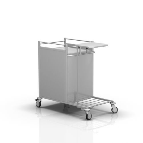 Sackhalterwagen für saubere Wäsche - 2-111 - ALVO Medical - für dreckige Wäsche / medizinisch / mit Regal